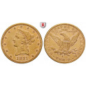 USA, 10 Dollars 1881, 15,05 g fein, vz