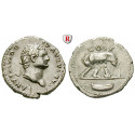 Römische Kaiserzeit, Domitianus, Caesar, Denar 77-78, ss-vz