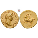 Römische Kaiserzeit, Domitianus, Caesar, Aureus 73, f.vz