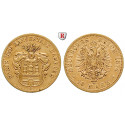 Deutsches Kaiserreich, Hamburg, 10 Mark 1874, B, 3,58 g fein, ss, J. 207