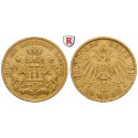 Deutsches Kaiserreich, Hamburg, 20 Mark 1895, J, ss, J. 212