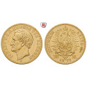 Deutsches Kaiserreich, Sachsen, Johann, 10 Mark 1872, E, ss+, J. 257