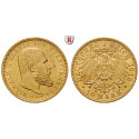 Deutsches Kaiserreich, Württemberg, Wilhelm II., 10 Mark 1913, F, f.st, J. 295