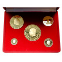 Tunesien, Goldsatz 1967, 131,67 g fein, PP