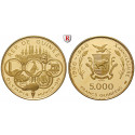 Guinea, 5000 Francs 1970, 18,0 g fein, PP