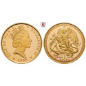 Insel Man, Elisabeth II., Angel 1986, 31,11 g fein, PP