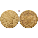 USA, 20 Dollars 1882, 30,09 g fein, ss+