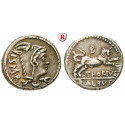 Römische Republik, L. Thorius Balbus, Denar 105 v.Chr., f.vz