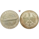 Weimarer Republik, 5 Reichsmark 1930, Zeppelin, F, f. st aus PP, J. 343