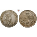 Sachsen, Albertinische Linie, Johann Georg II., 2/3 Taler 1676, ss+