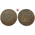 Coesfeld, Stadt, 8 Pfennig 1713, f.ss