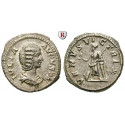 Römische Kaiserzeit, Julia Domna, Frau des Septimius Severus, Denar 196-211, ss+