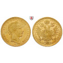 Österreich, Kaiserreich, Franz Joseph I., Dukat 1861, 3,44 g fein, vz-st