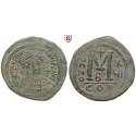 Byzanz, Justinian I., Follis Jahr 16 = 542-543, s-ss