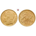 Chile, Republik, 5 Pesos 1895, 2,74 g fein, f.st