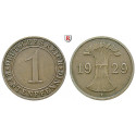 Weimarer Republik, 1 Rentenpfennig 1929, F, ss, J. 306