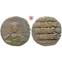 Byzanz, Basilius II. und Constantinus VIII., Follis 976-1025, ss+