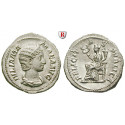 Römische Kaiserzeit, Julia Mamaea, Mutter des Severus Alexander, Denar 230, vz-st