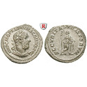 Römische Kaiserzeit, Macrinus, Denar 217-218, st