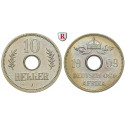 Nebengebiete, Deutsch-Ostafrika, 10 Heller 1909, J, PP, J. 719