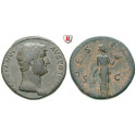 Römische Kaiserzeit, Hadrianus, Sesterz 134-138, ss