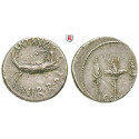 Römische Republik, Marcus Antonius, Denar 32-31 v.Chr., f.vz
