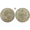 Österreich, Kaiserreich, Franz Joseph I., Doppelgulden 1886, f.st