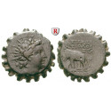 Syrien, Königreich, Antiochos VI., Bronze, serratus 144-142 v.Chr., ss