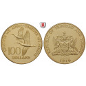 Trinidad und Tobago, 100 Dollars 1976, 3,11 g fein, PP
