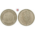 Deutsches Kaiserreich, 10 Pfennig 1874, C, st, J. 4