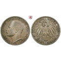 Deutsches Kaiserreich, Hessen, Ernst Ludwig, 3 Mark 1910, A, ss, J. 76