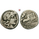 Römische Republik, C. Vibius, Denar 90 v.Chr., ss