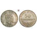 Italien, Königreich, Vittorio Emanuele II., 50 Centesimi 1867, f.st
