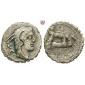 Römische Republik, L. Procilius, Denar, serratus 80 v.Chr., ss