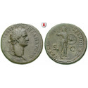 Römische Kaiserzeit, Domitianus, Sesterz 81-82, ss