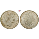 Deutsches Kaiserreich, Bayern, Ludwig II., 5 Mark 1876, D, f.st, J. 42
