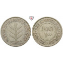 Palästina, Mandatsverwaltung, 100 Mils 1935, 8,4 g fein, ss