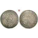 Sachsen, Albertinische Linie, Johann Georg IV., 2/3 Taler 1694, ss