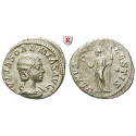 Römische Kaiserzeit, Julia Soaemias, Mutter des Elagabal, Denar um 222, ss+