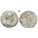 Römische Kaiserzeit, Faustina I., Frau des Antoninus Pius, Denar nach 141, ss