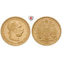 Österreich, Kaiserreich, Franz Joseph I., 20 Kronen 1893, 6,09 g fein, st
