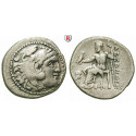 Makedonien, Königreich, Alexander III. der Grosse, Drachme 319-305 v.Chr., ss+/ss