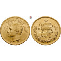 Iran, Mohammed Riza Pahlevi, 5 Pahlevi 1978, 36,74 g fein, f.st