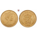 Niederlande, Königreich, Wilhelmina I., 5 Gulden 1912, 3,02 g fein, ss-vz