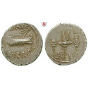 Römische Republik, Marcus Antonius, Denar 32-31 v.Chr., ss+