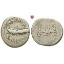 Römische Republik, Marcus Antonius, Denar 32-31 v.Chr., ss