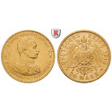 Deutsches Kaiserreich, Preussen, Wilhelm II., 20 Mark 1914, Kaiser in Uniform, A, vz-st/st, J. 253