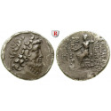 Syrien, Königreich der Seleukiden, Demetrios II., 2. Regierung, Tetradrachme Jahr 185-186 = 128-126 v.Chr., ss+/ss