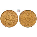 Deutsches Kaiserreich, Bremen, 20 Mark 1906, J, vz, J. 205