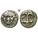 Thrakien-Donaugebiet, Apollonia Pontika, Drachme um 410-350 v.Chr., ss+/ss